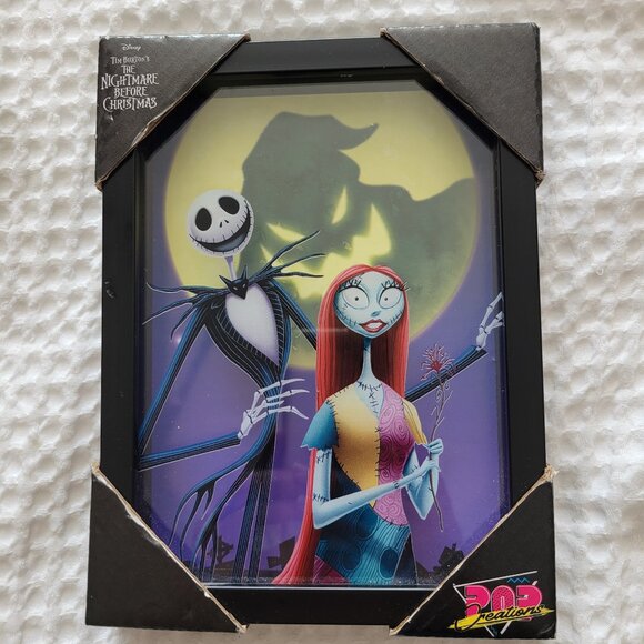 Disney Tim Burton’s The Nightmare Before Christmas Pop Creations 3D Art Wall 6x8 - Picture 1 of 4